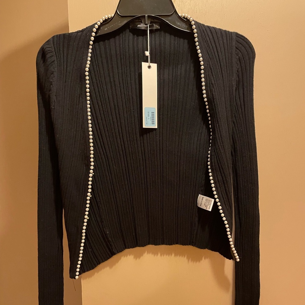 Millau pearl trim sweater